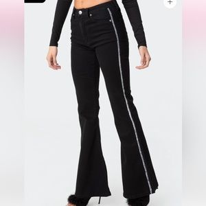 Edikted black flared jeans